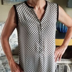 H&M black and white tunic